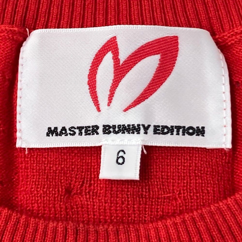 MASTER BUNNY EDITION レッドセーター サイズ6 MASTER BUNNY EDITION レッドセーター サイズ6 【公式通販】