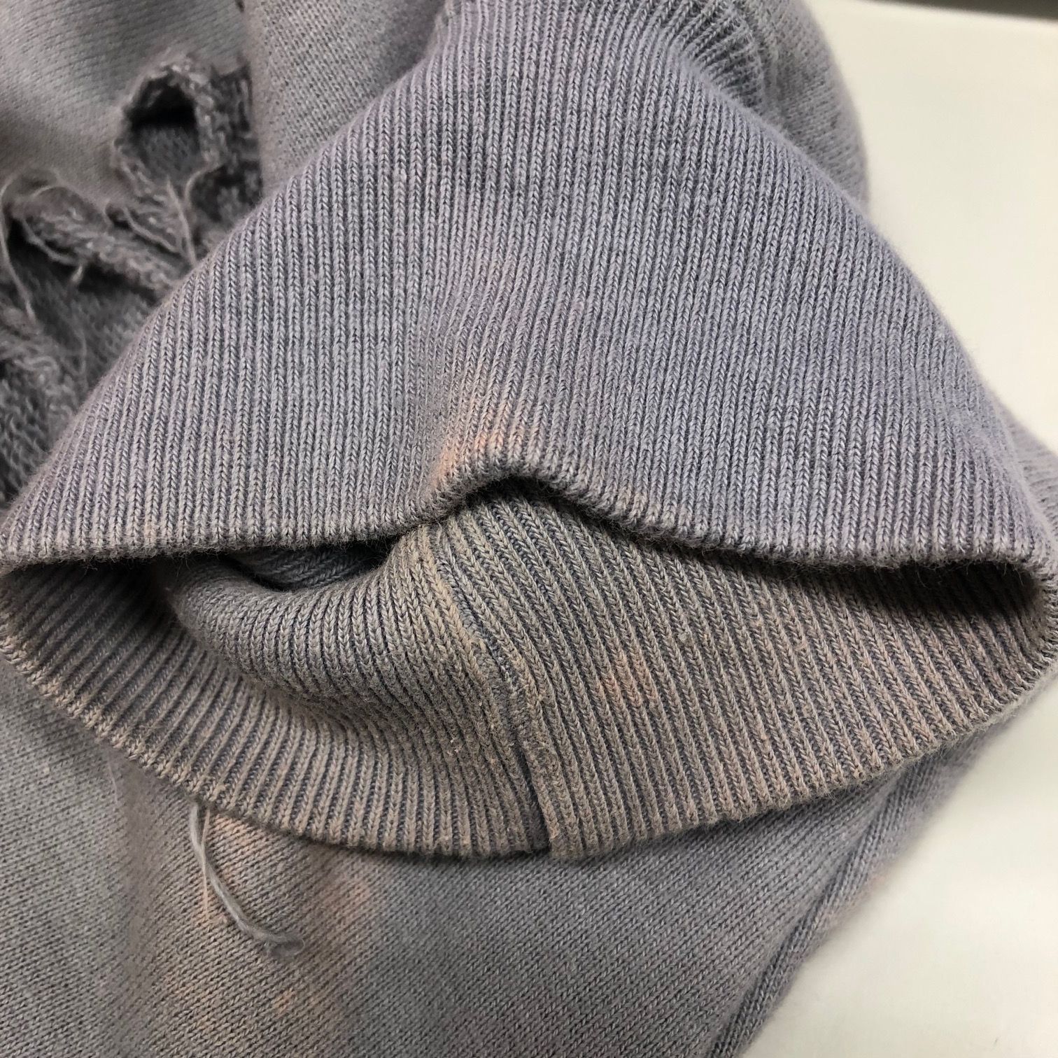 トップス JUN NAKAYAMA Distressed Crew Neck 23aw JUN/NAKAYAMA 23AW DISTRESSED CREWNECK SWEAT デストロイクルー