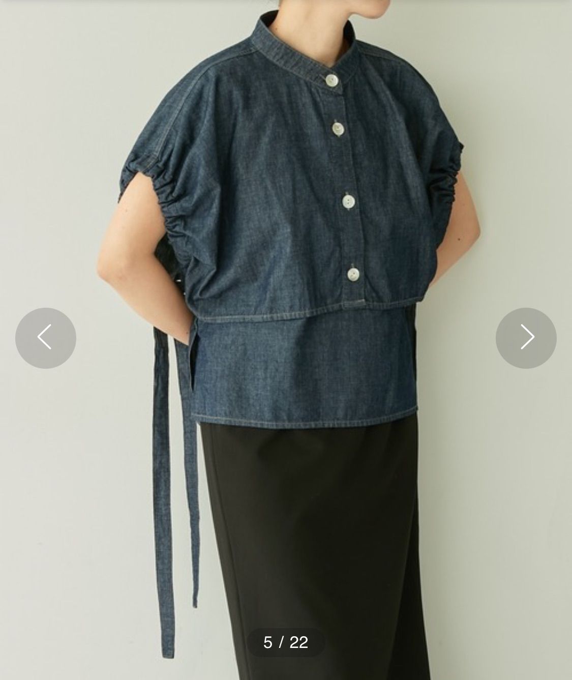 Q.anos キュアノス Shell multi blouse シェルマルチブラウス
