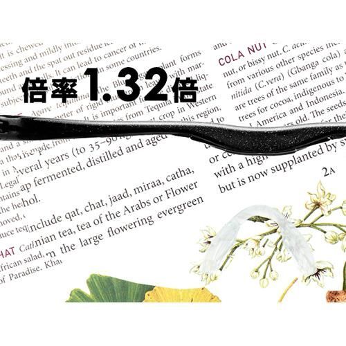 ハズキルーペ ルーペ ラージ クリアレンズ 1.32倍 黒 732357