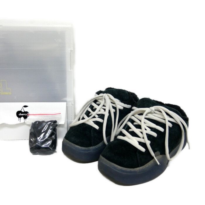 ERL イーアールエル 国内正規 24SS SUEDE VAMPS SKATE SNEAKER スケートスニーカー スエード ERL08SH01 BLACK ブラック 黒 US10 28