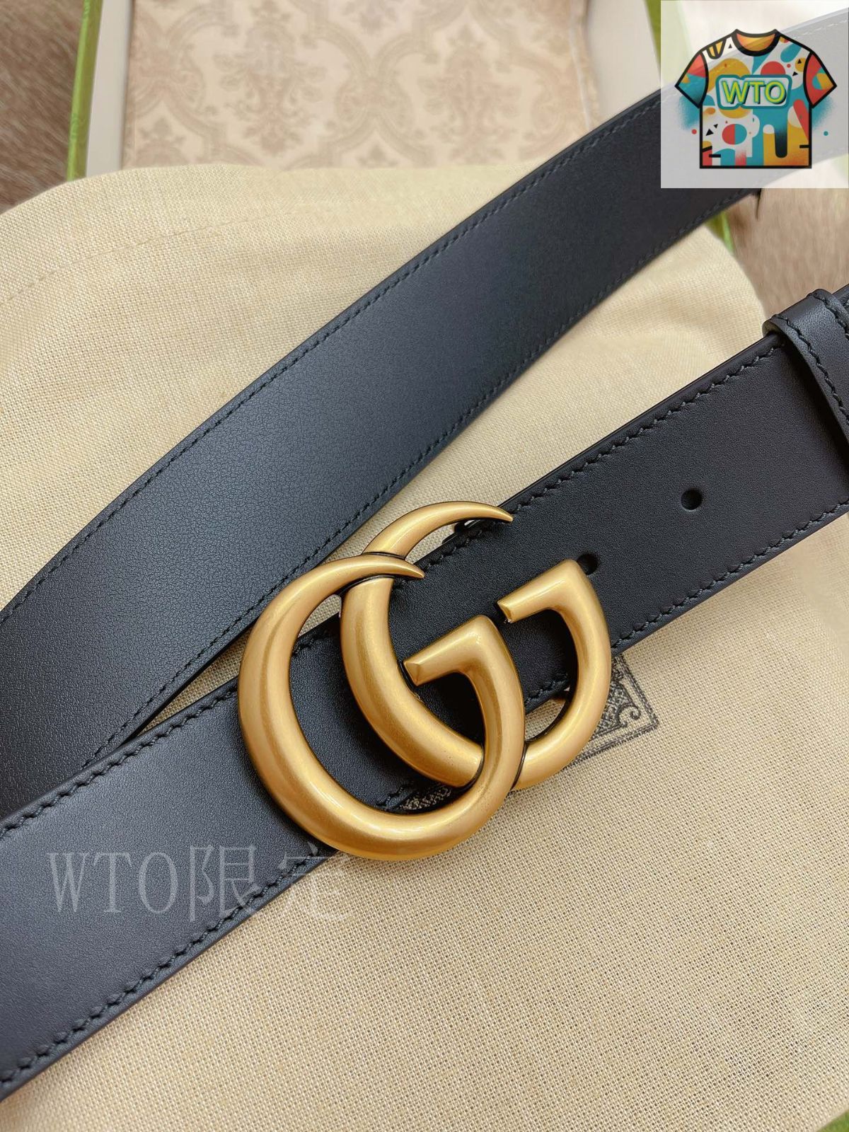 今日特価】Gucci Double G 2.0cm 本革ベルト-1 - メルカリ