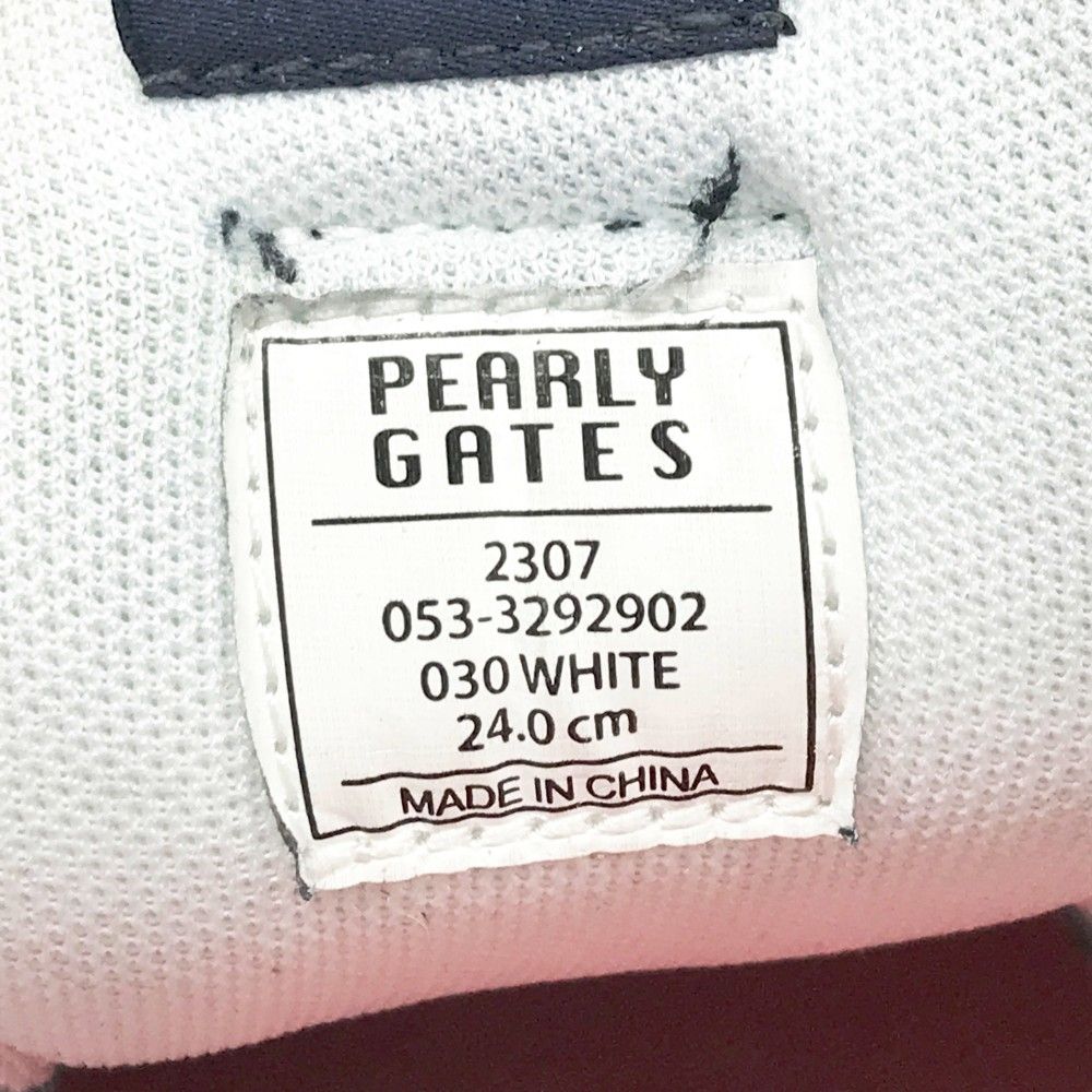 PEARLY GATES パーリーゲイツ 2023年 ゴルフシューズ  ホワイト系 24 [240101442794] ゴルフウェア レディース ストスト PEARLY GATES パーリーゲイツ 2023年 ゴルフシューズ ホワイト系