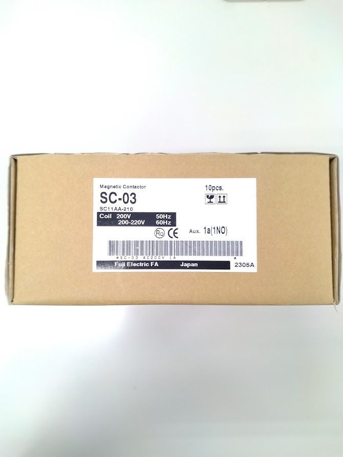 正規代理店購入 富士電機 電磁接触器 SC-03 コイルAC200V 1A 1個