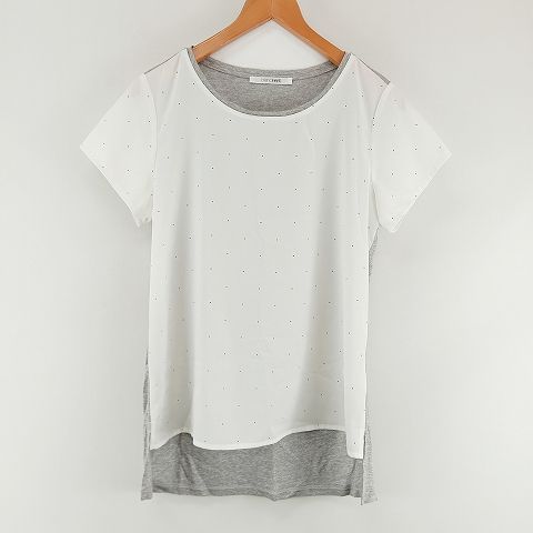 ブランベール blancvert シアー カットソー プルオーバー