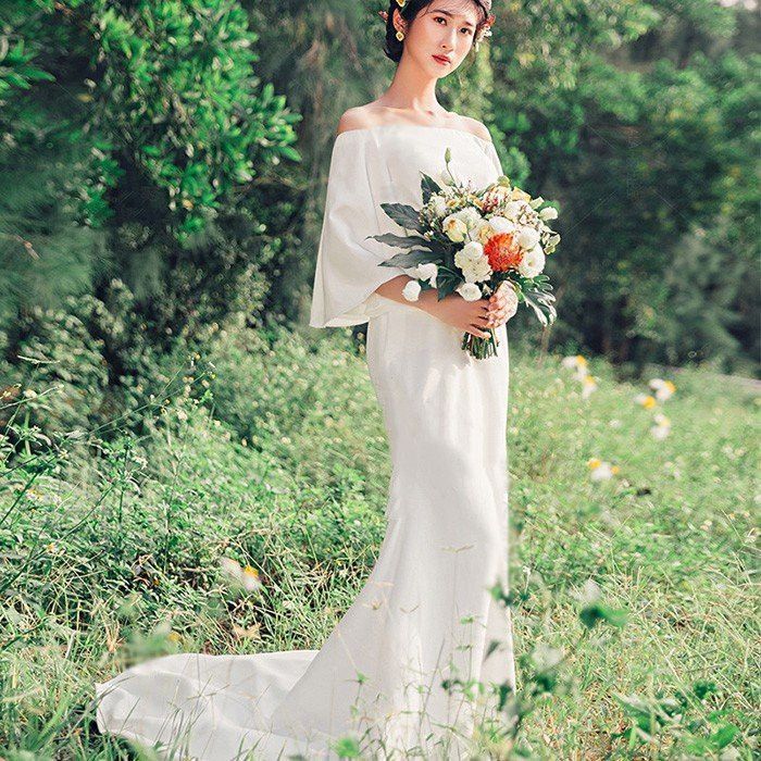 ウェディングドレス ブライダル 人気 披露宴 ロングドレス 人気 大きい  