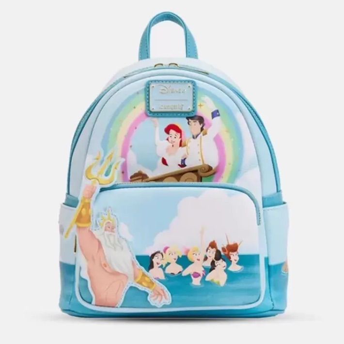 ラウンジフライ loungefly  ディズニーDisney リトルマーメイド トリトン リュックミニバックパック