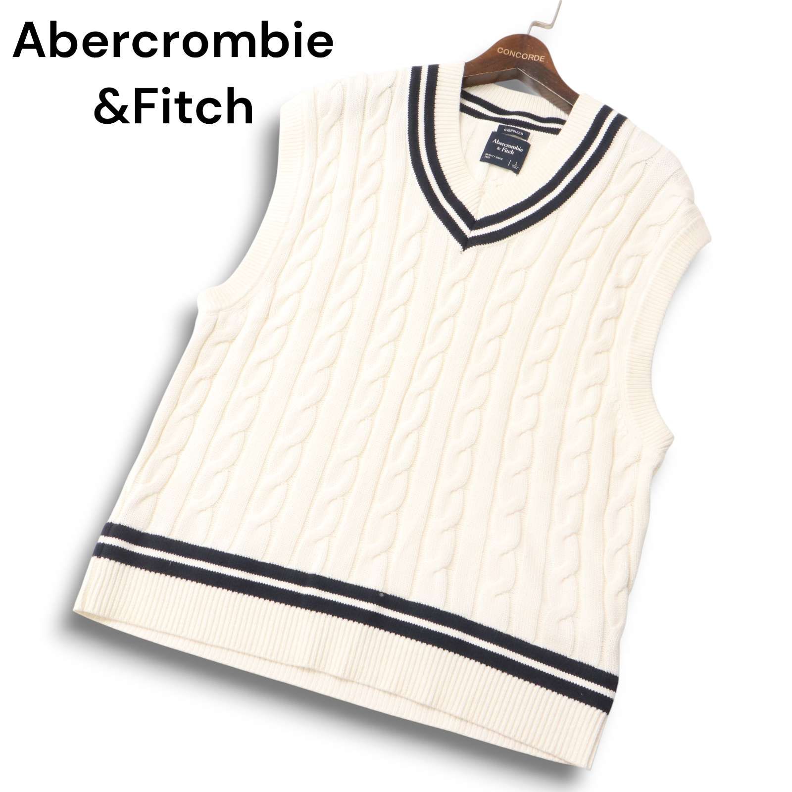 Abercrombie&Fitch アバクロンビー＆フィッチ 通年☆ Vネック コットン 