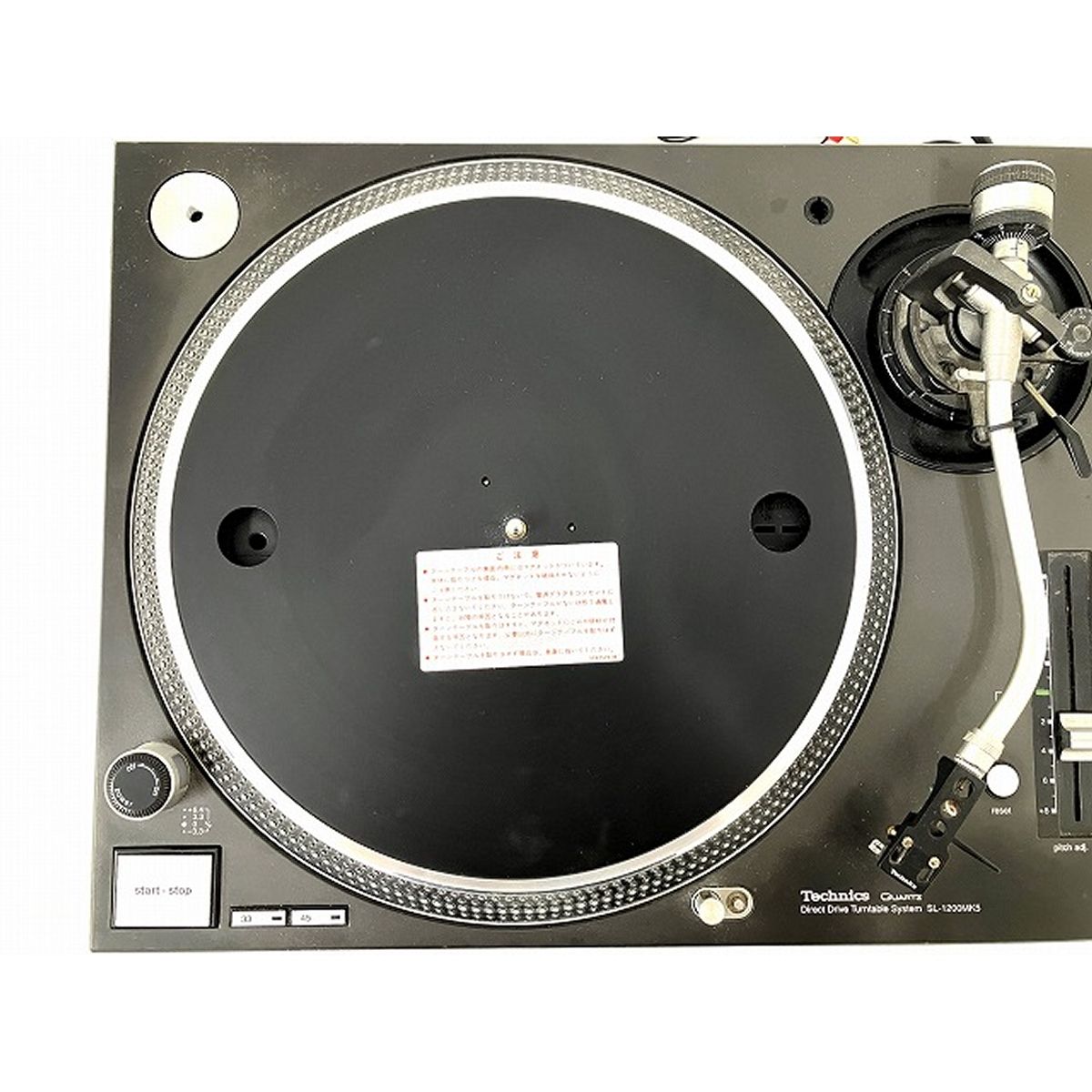 動作保証】Technics SL-1200MK5 ターンテーブル 蓋無 カートリッジ 