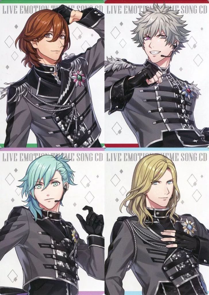 中古】キャラカード 全4種セット アイドルメッセージカード 「うたの