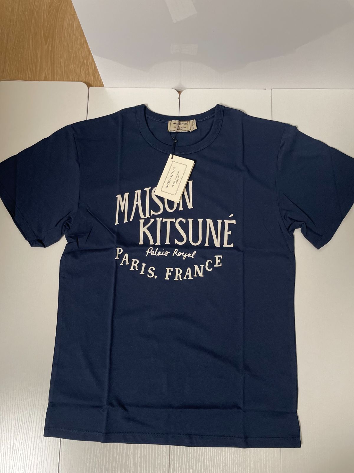 メゾンキツネ MAISON KITSUNE クルーネックTシャツ HANDWRITING CLASSIC TEE-SHIRT レディース