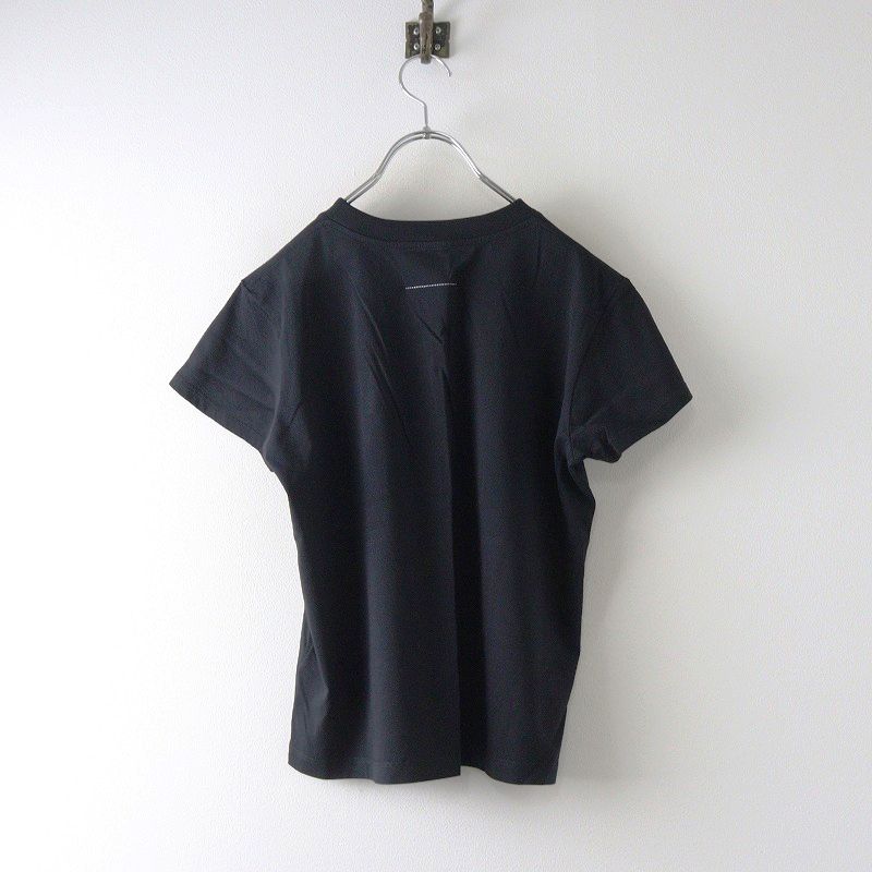 2025 SS エムエムシックス メゾンマルジェラ MM 6 Maison Margiela Numeric ナンバリング ロゴTシャツ M ブラック ┃