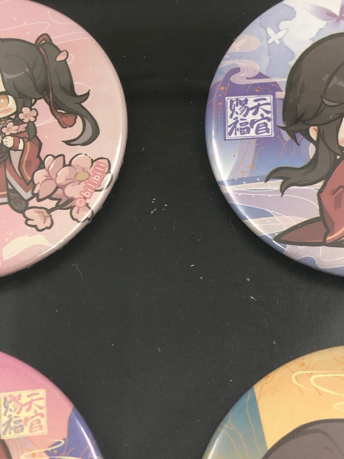 ♪) 謝憐 三郎 ブリキ 缶バッジ 6個セット (馬口鉄微章) 天官賜