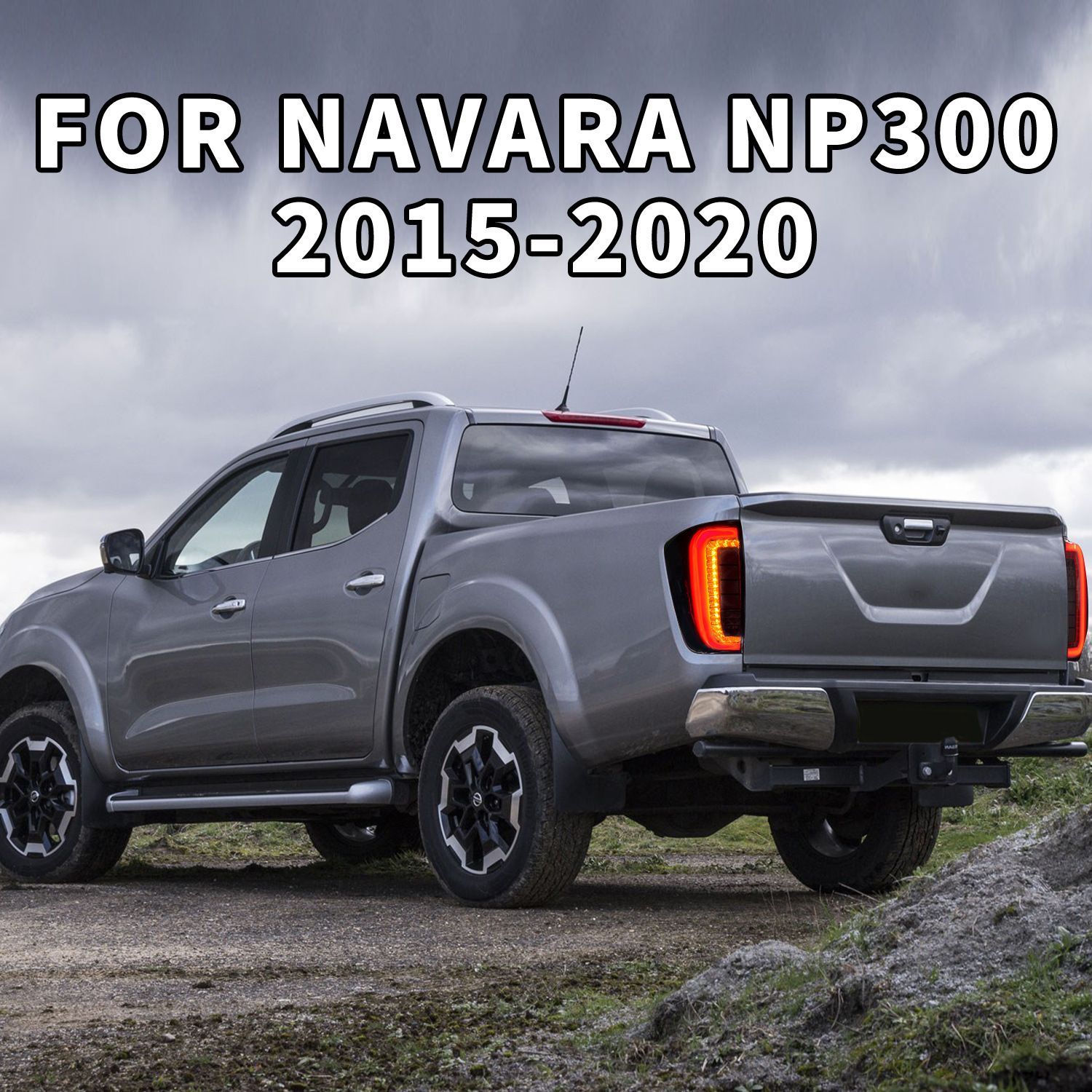 NAVARA ナバラ LEDテールライト左右セット ブラック|レッド 改装用パーツ 2015〜2020年式対応
