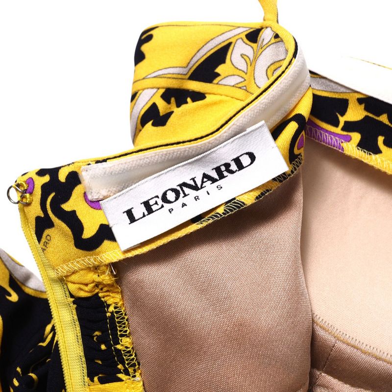 □美品□LEONARD レオナール ドレス サイズ38 マキシ ロング