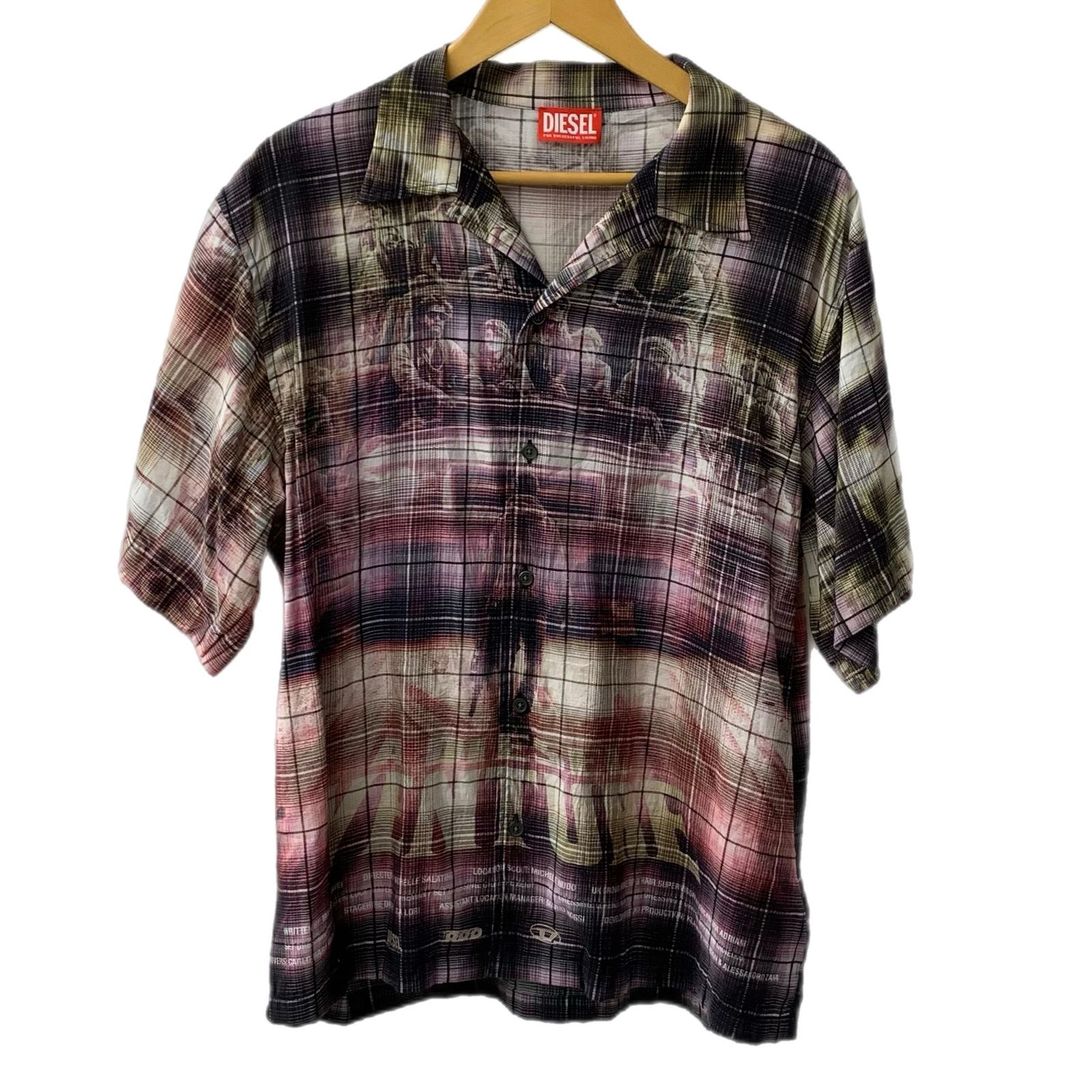 ディーゼル DIESEL S-TILBORG 半袖シャツ マルチカラー 46サイズ 201MT 