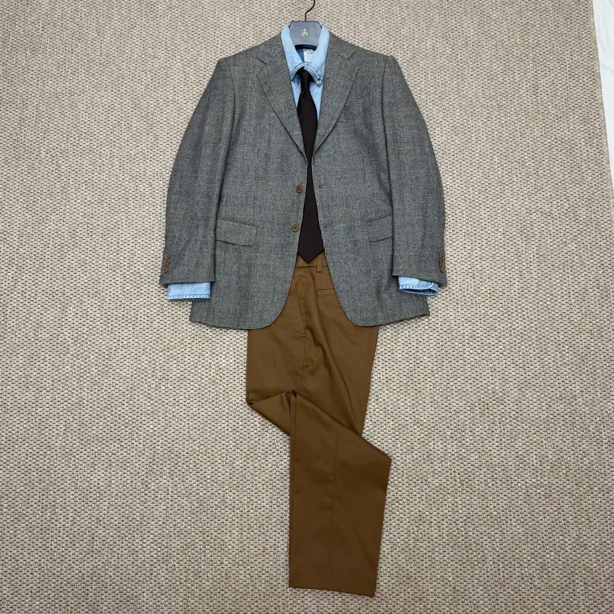 ハダースフィールド ウール グレンチェック ブレザー