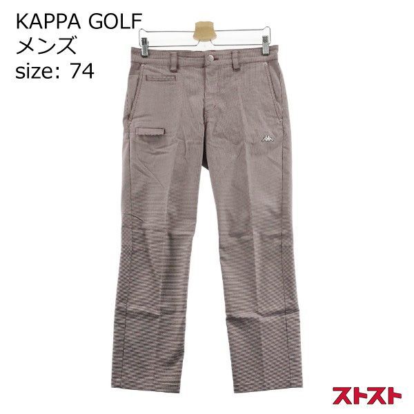 KAPPA カッパ ストレッチパンツ 千鳥 総柄 レッド系 74