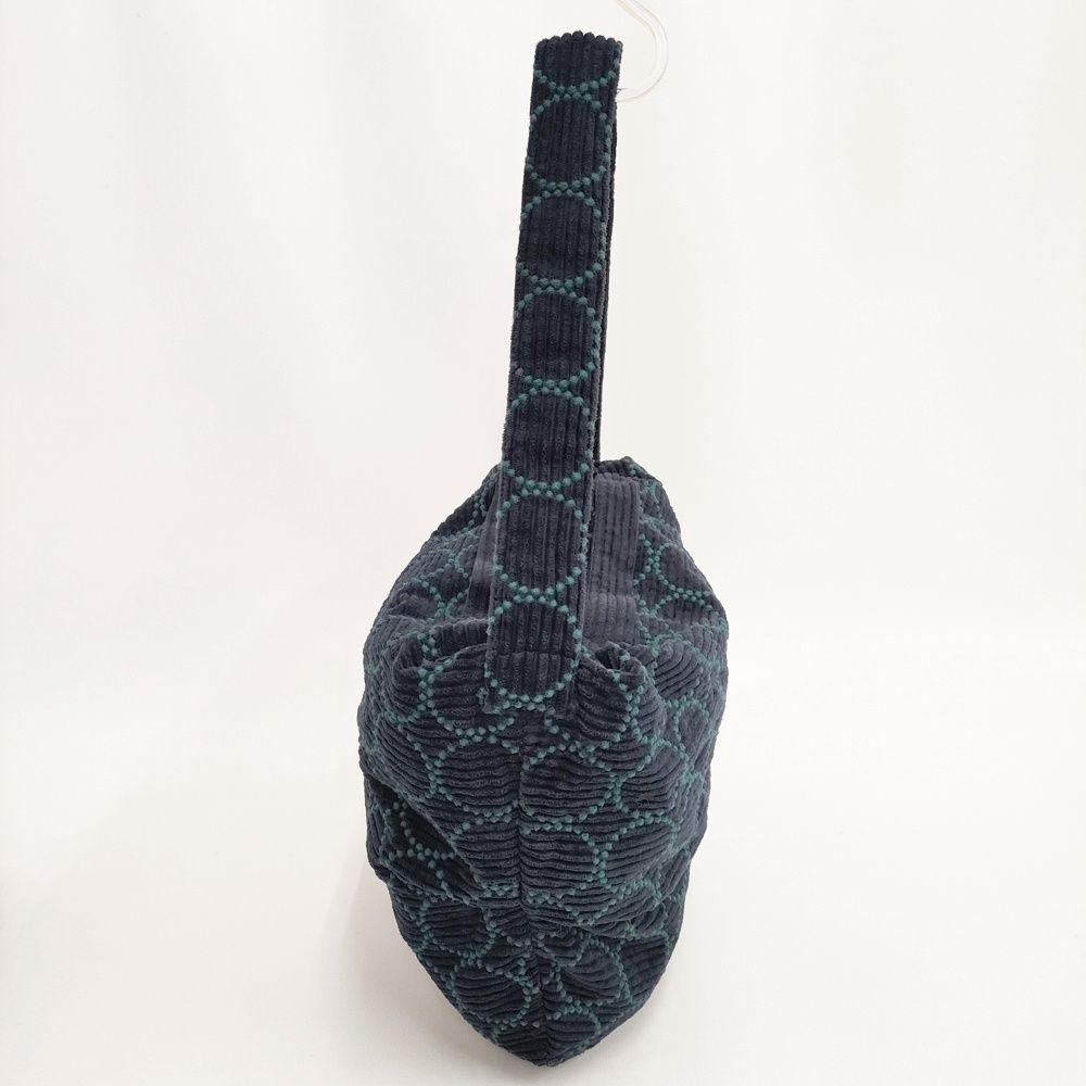 mina perhonen 21AW tambourine ショルダーバッグ 大 定価28600円 コーデュロイ ショルダーバッグ グリーン ネイビー レディース ミナペルホネン 5-1014T