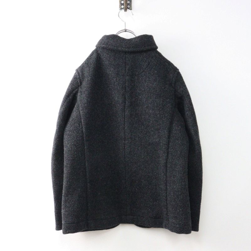 ダントン DANTON ウールモッサ丸衿ブルゾン 34/チャコールグレー