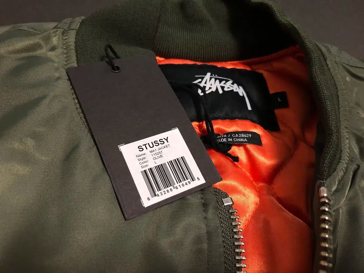 STUSSY(ステューシー) MA ー 1 ジャケット オリーブ - メルカリ