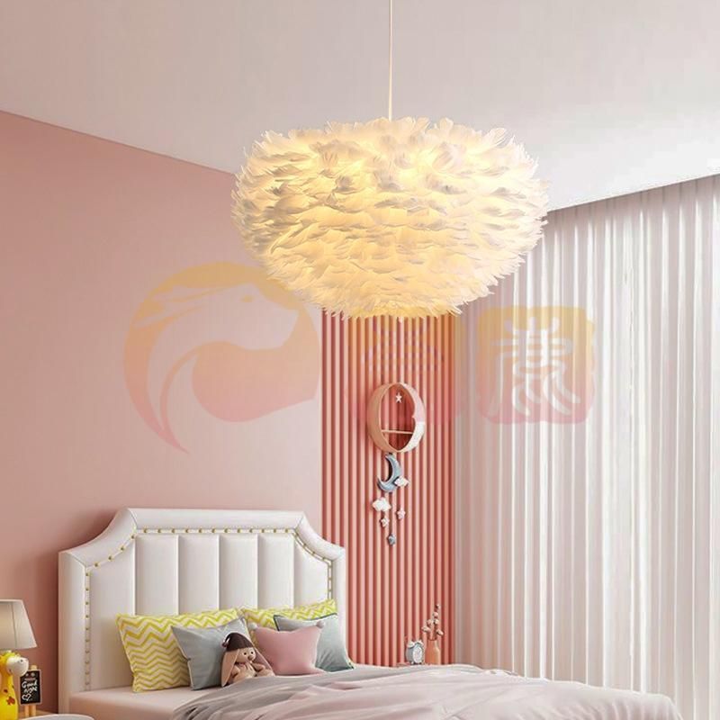 ペンダントライト 北欧 吊下げ 天井照明 LED 間接照明 羽 雲 かわいい おしゃれ 1灯 北欧 羽毛 LED電球 子供部屋 ダイニング リビング ベッ