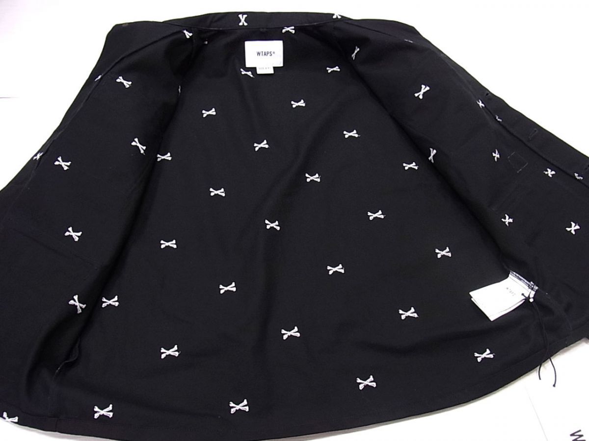 WITAPS ダブルタップス クロスボーン刺繍 22SSジャングル ジャケットS 極美品☆WTAPS ダブルタップス 22SS JUNGLE 01 クロスボーン刺繍
