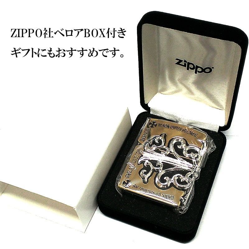 ZIPPO ライター メタルジャケット 超重厚 クロス ゴールド 金銀 シルバー 大型3面メタル ジッポ 5面加工 彫刻デザイン メンズ アクセサリー  高級 十字架 かっこいい プレゼント ギフト - メルカリ