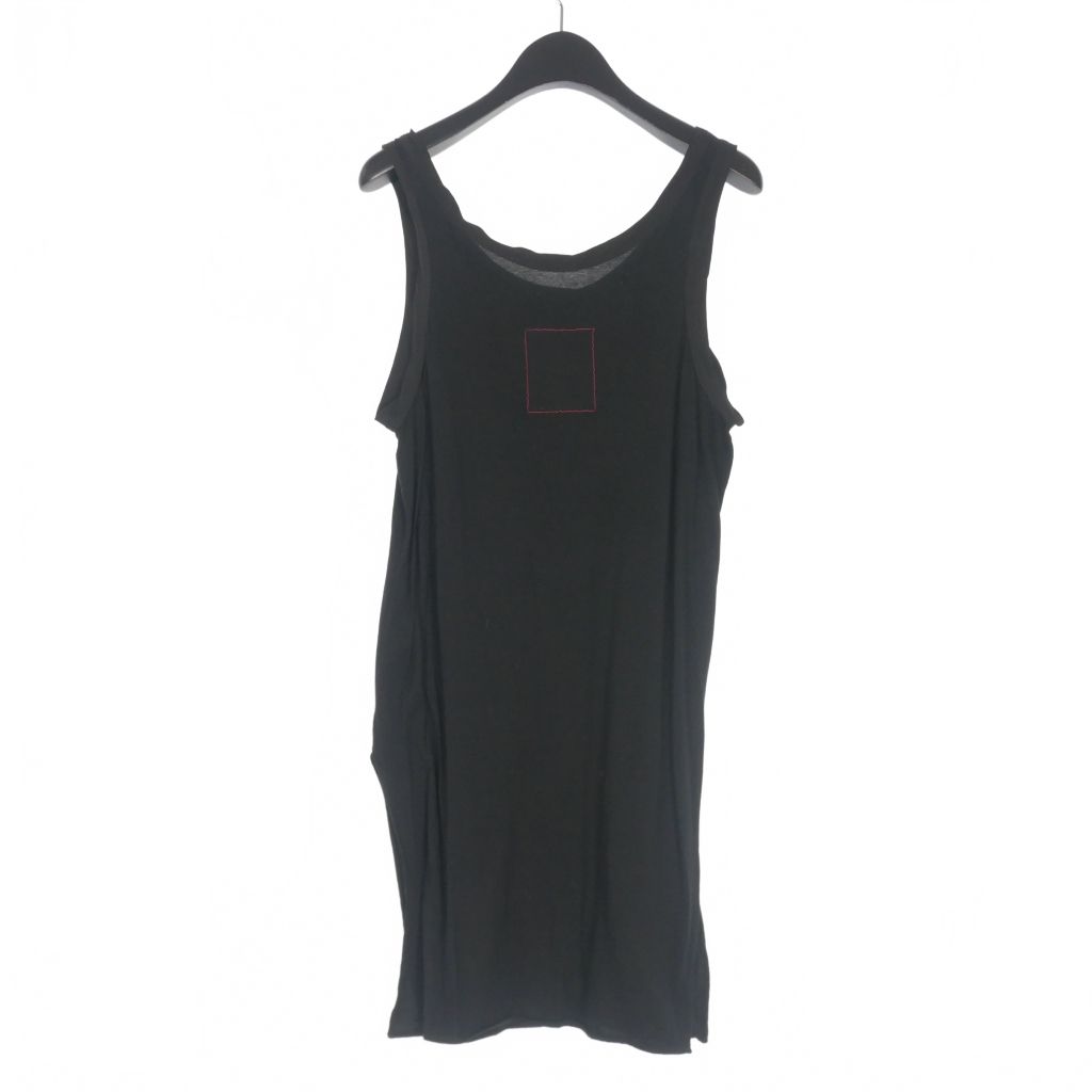 ユマワン UMA WANG TUMA TOP ロングタンクトップ カットソー ノースリーブ トップス S 黒 ブラック