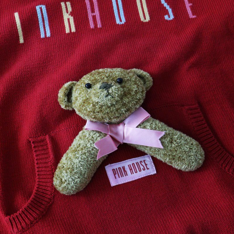 ピンクハウス PINK HOUSE クマのぬいぐるみ パーカー /レッド