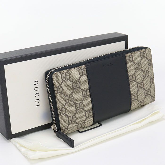 GUCCI グッチ ジップアラウンドウォレット GGスプリーム 451249