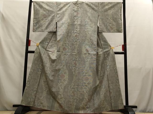 平和屋着物○本場大島紬 7マルキ 立涌文様 正絹 逸品 BAAT6652hv