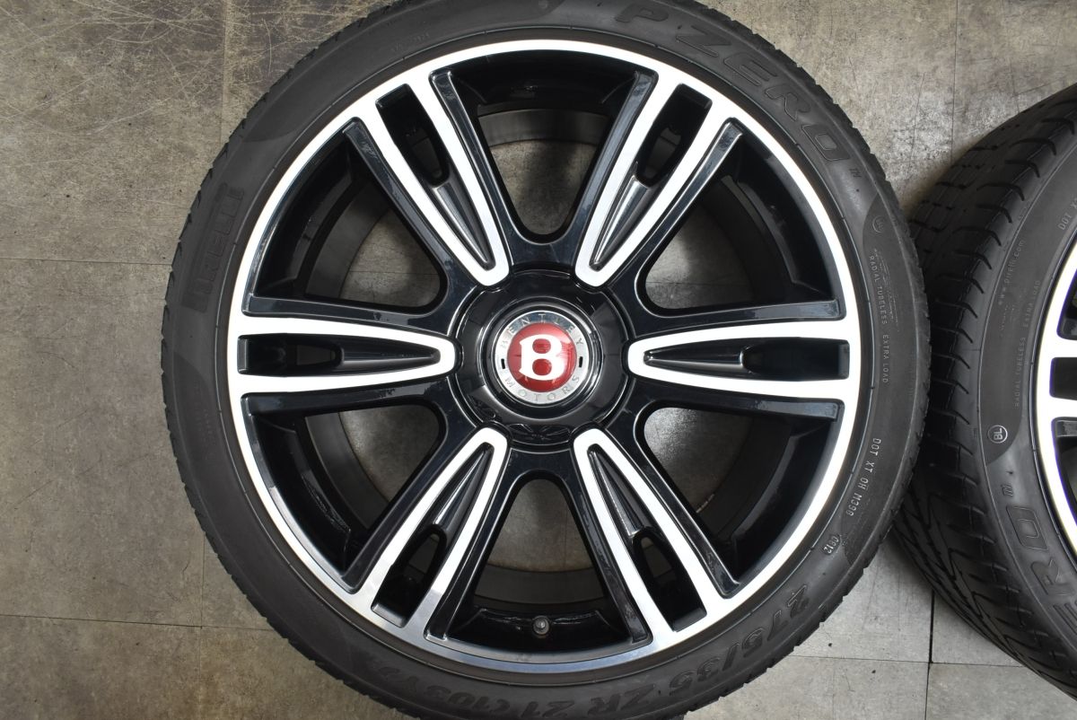 ベントレー コンチネンタルGT フライングスパー 純正 21in 9.5J 21 PZERO 275 35ZR21 6-SPOKE DIAMOND TURNED ALLOY WHEEL