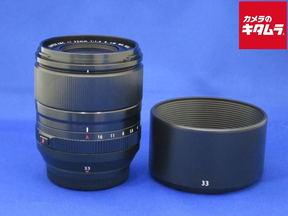並品 フジフイルム XF33mm F1.4 R LM WR