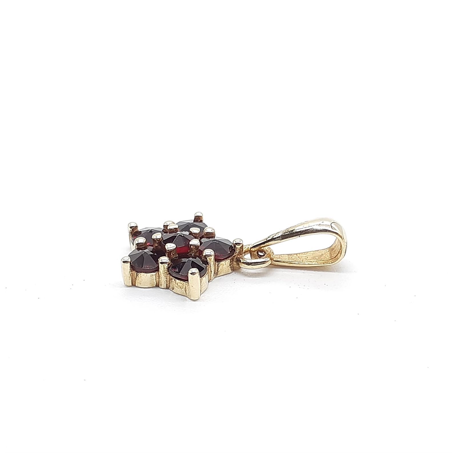 ネックレス ペンダントトップ K14 585 ボヘミアンガーネット