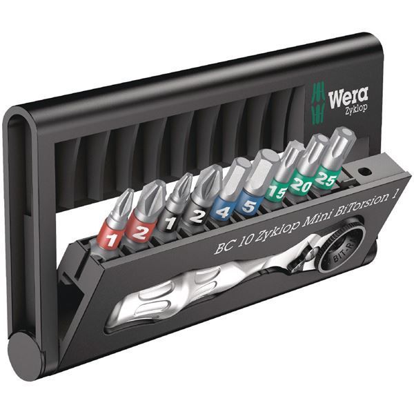 WERA ヴェラ 9本組 差込6.35mm ビットセット ビットチェック付き 057418 工具 ツール DIY 作業工具 道具