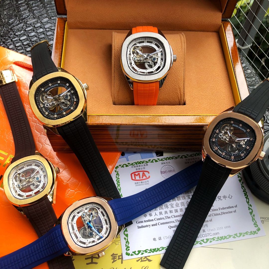 Patek Philippe メンズスケルトン オープンワーク クロノグラフ - ケース カード 袋付き｜ ｜ -WTO輸入4