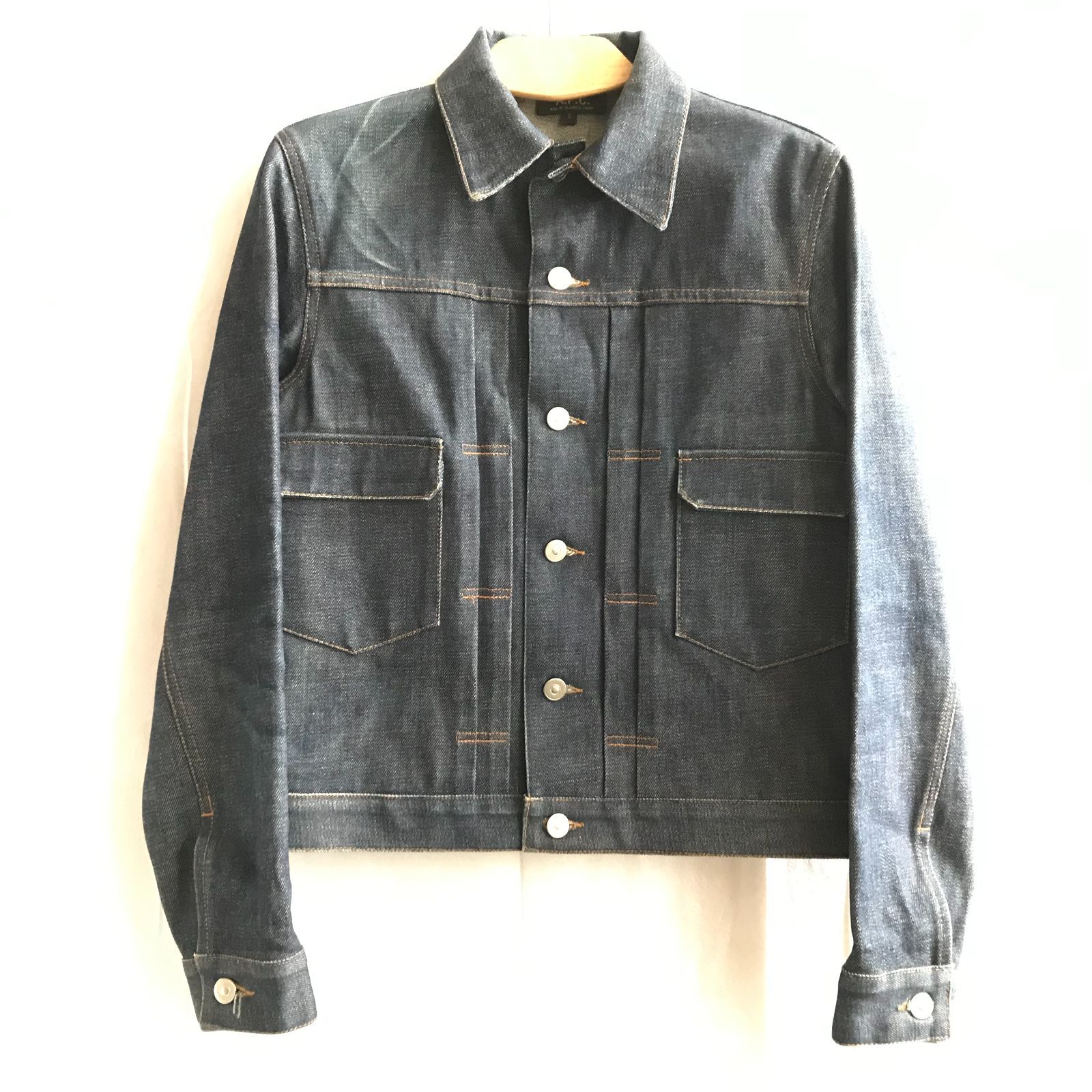 【美品】A.P.C イーストバイウエスト デニムカバーオール デニムジャケット A.P.C. アーペーセー デニムジャケット カバーオール S ブルー