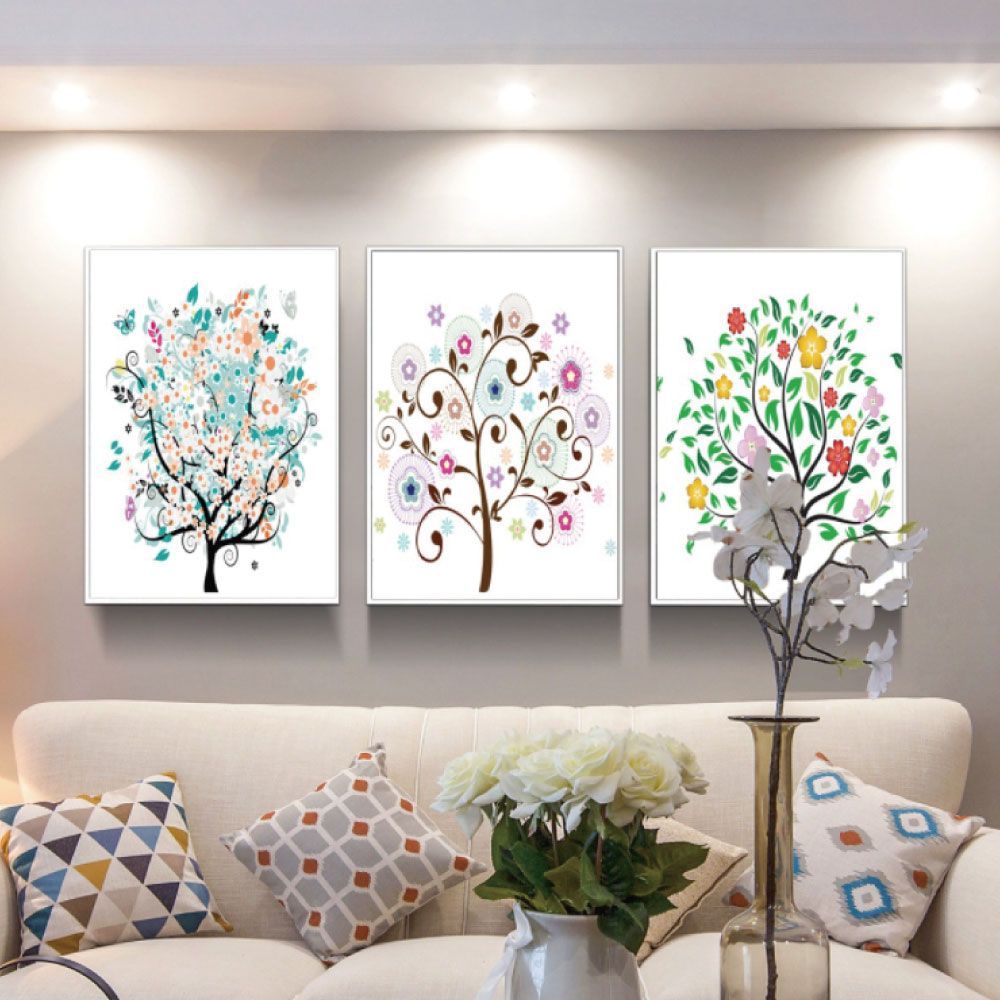 植物 葉 モダン インテリア アート 高級感 パネル レストランホテル 会社 直径30cm 風景 キャンバス 油彩 絵画 壁掛け 室内装飾 おしゃれ 絵画 アートパネル インテリア おしゃれ 壁掛け 北欧 キャンバス