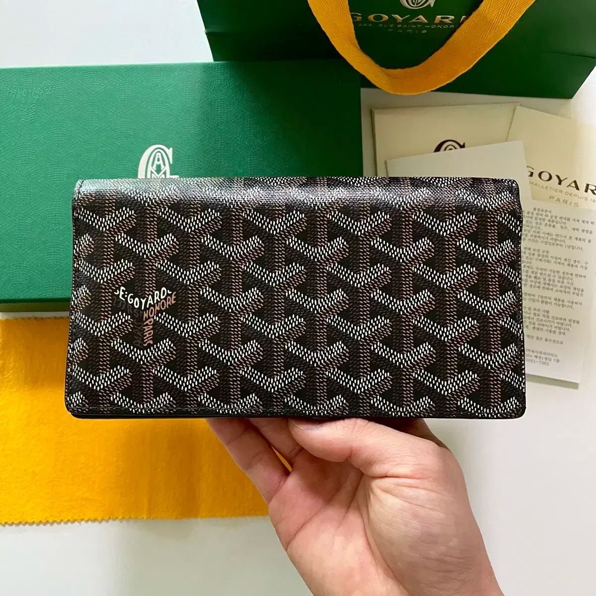 新品に近い】ゴヤールGOYARD 長財布 グレー GOYARD - ゴヤール 長財布