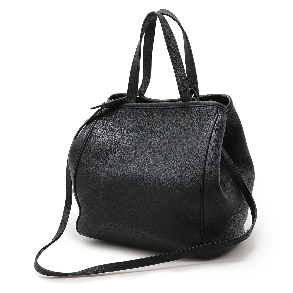 CELINE セリーヌ スモール フォールド カバ レザー バッグ 保存袋付 CELINE セリーヌ スモール フォールド カバ 2WAY ハンドバッグ