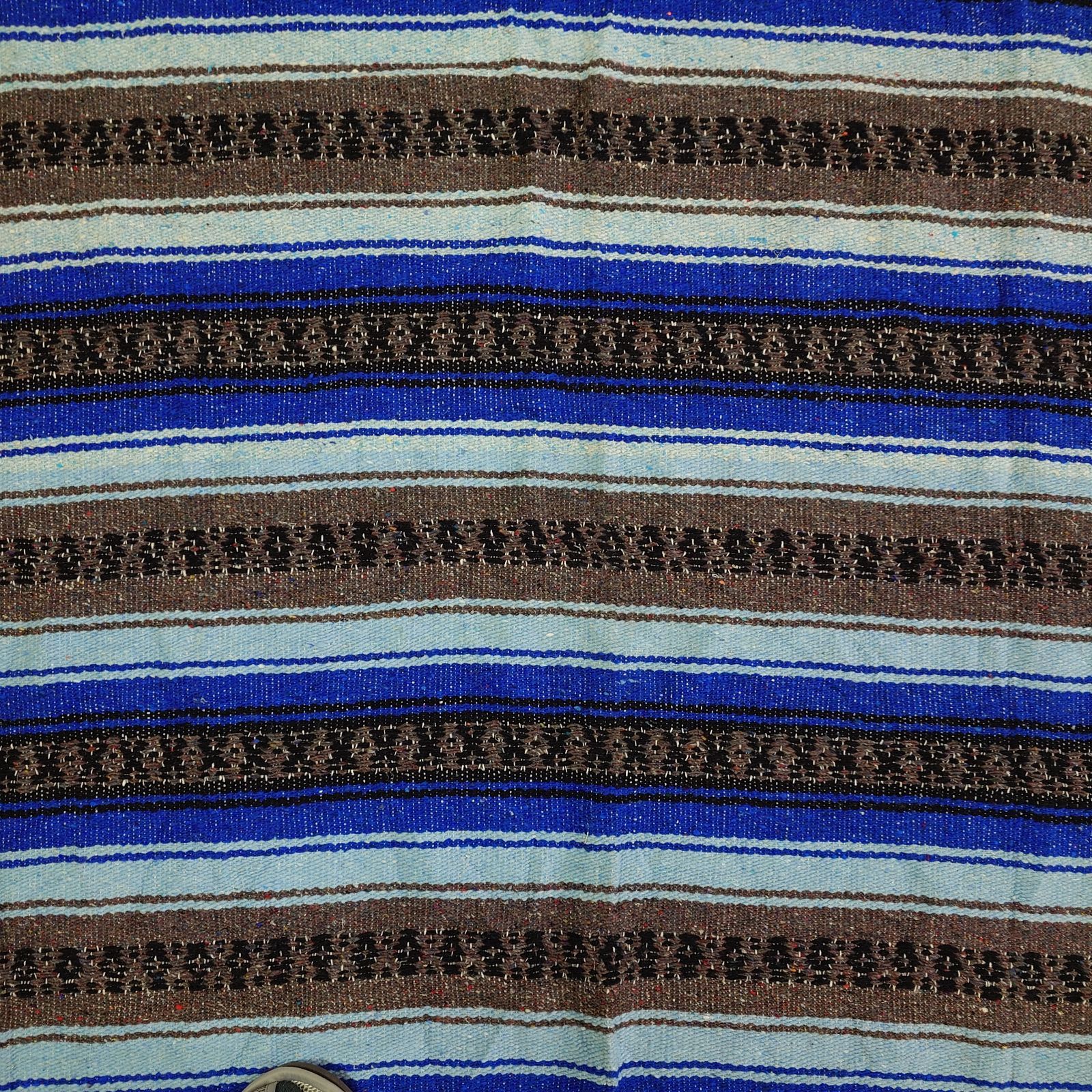 vintageラグ カーペット メキシコ製 メキシカンドビー ボーダー 1379 vintageラグ カーペット メキシコ製 メキシカンドビー ボーダー 1379