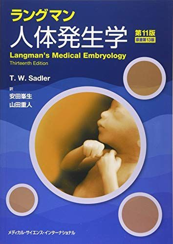MEDSi ラングマン 人体発生学 第11版 原著第13版 2016 T.W.サドラー - メルカリ