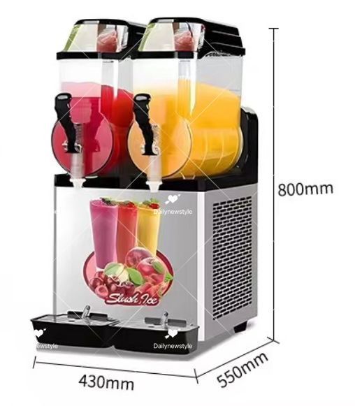 人気推薦◆スラッシーマシン 業務用 融雪 ジュース 2in1 商用アイススラッシュマシン フローズンドリンクスラッシュマシンフローズン 24L