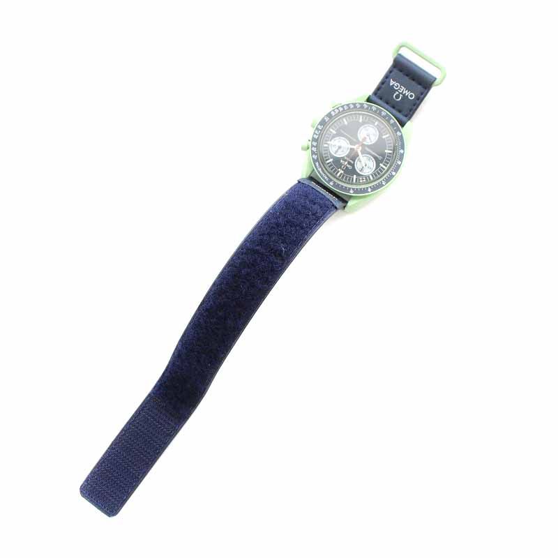 OMEGA Swatch MISSION ON EARTH 腕時計 紺 黄緑 - rabassa.eu約17cmケースタテ