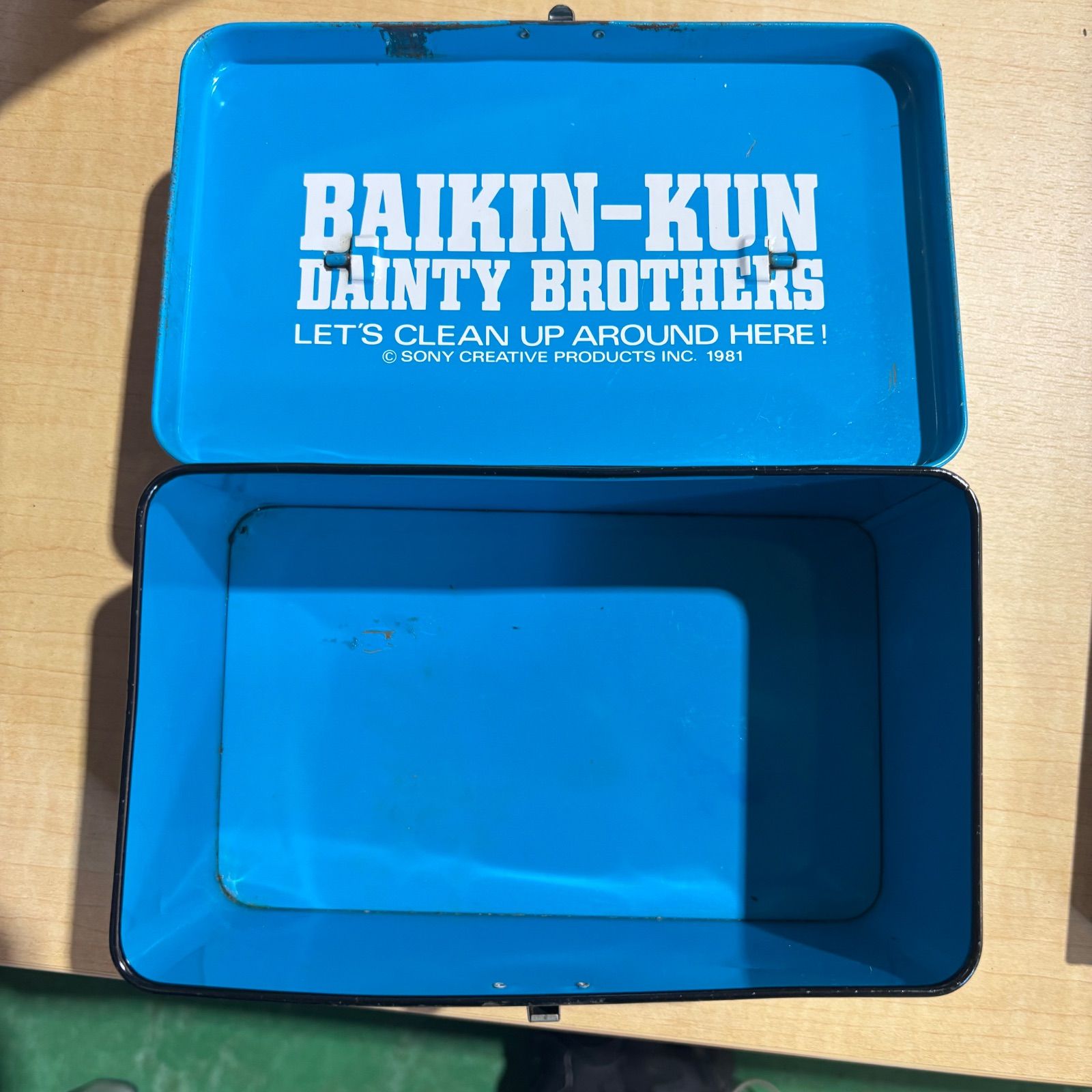 バイキンくん　缶ケース　缶ボックス　昭和レトロ　昭和当時物 バイキンくん 缶ケース 缶ボックス 昭和レトロ 昭和当時物