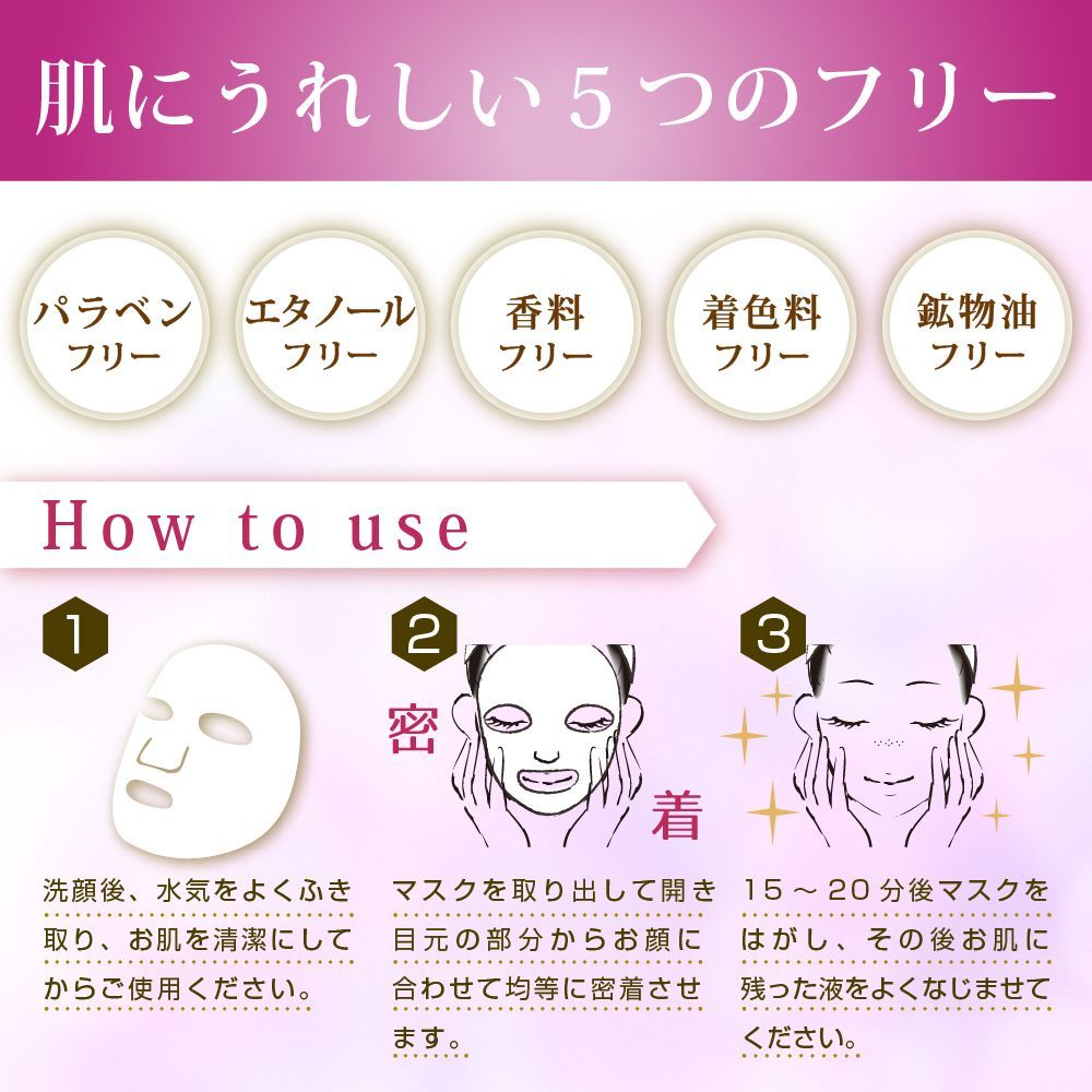 お得な3個セット【薬用】しわ改善マスク 美白マスク educe beaute