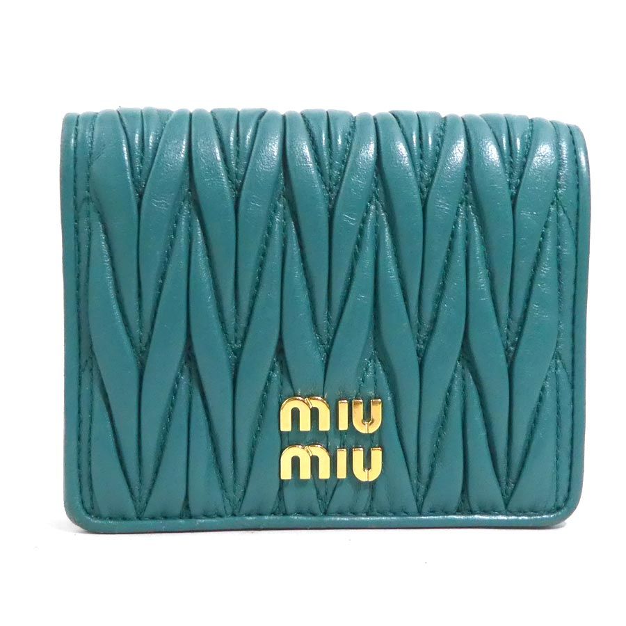 ミュウミュウ MIUMIU 二つ折り財布 マテラッセ