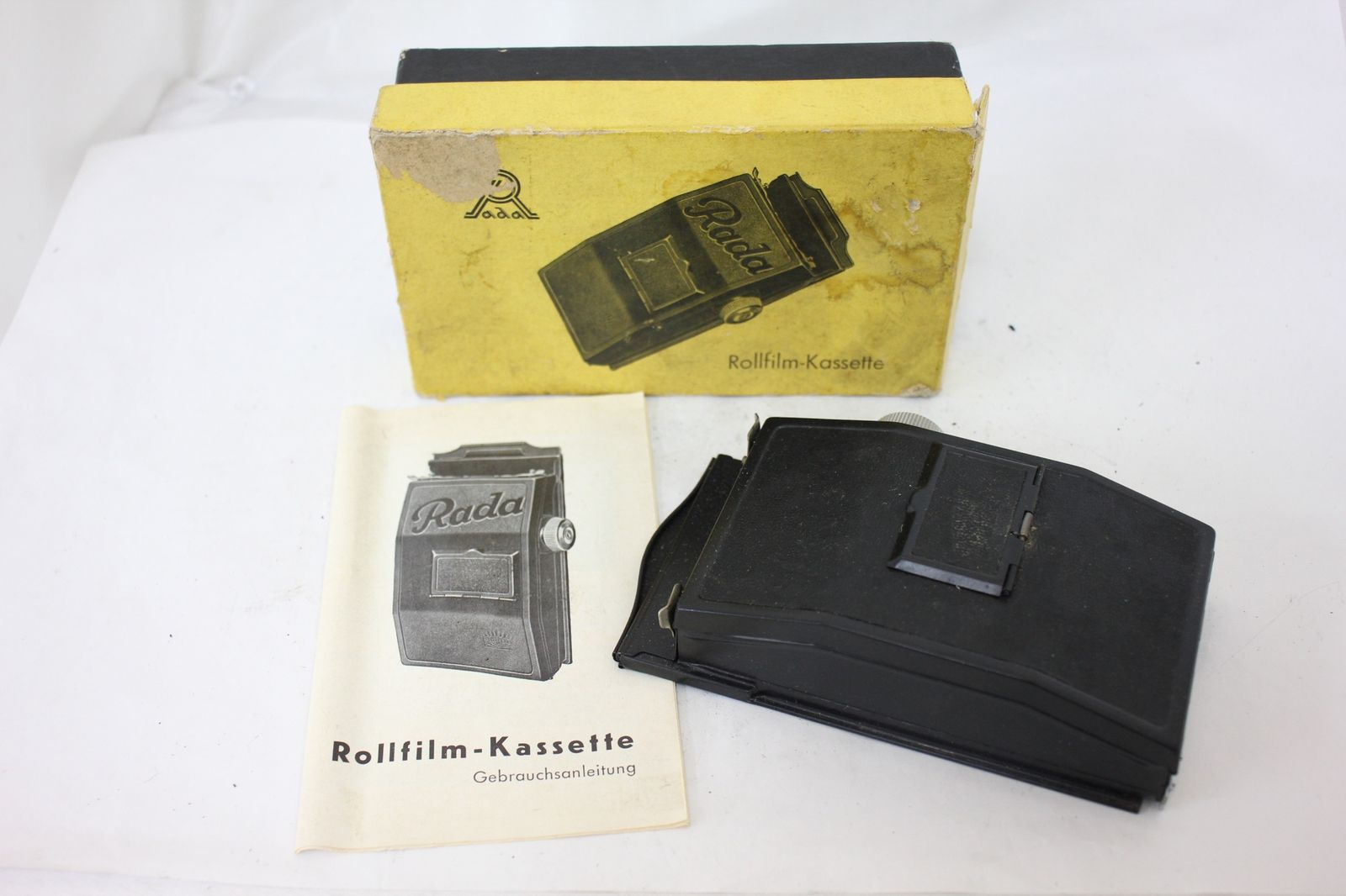 返品保証 元 き Rada Rollfilm-Kassette ロールフィルムカセット フィルムホルダー e1296