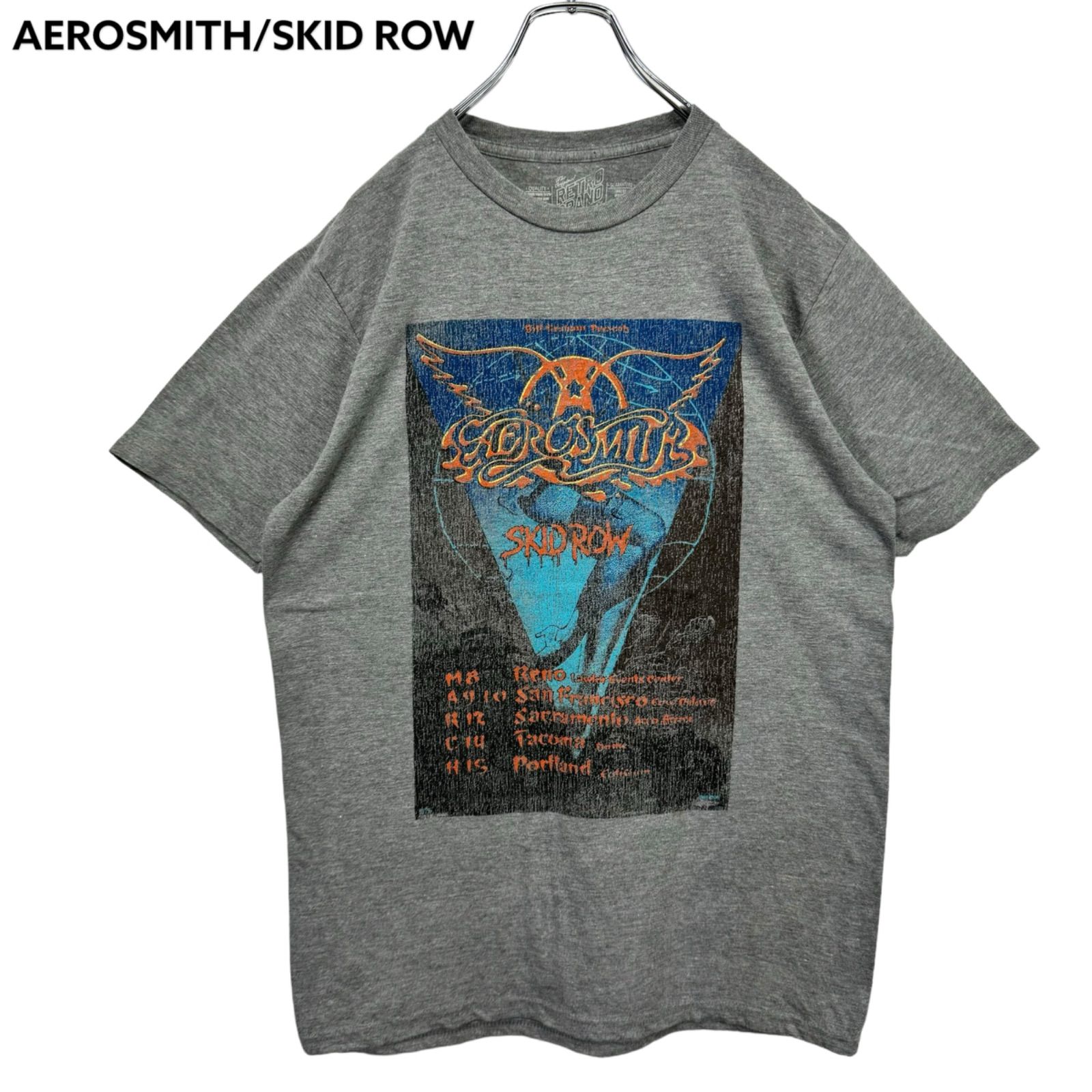 ビンテージ 90年代 エアロスミス スキッドロウ tシャツ バンド ロックt VINTAGE 90S AEROSMITH×SKIDROW TOUR TSHIRTS BLACK